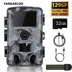 60MP WiFi Trail Camera with Night Vision